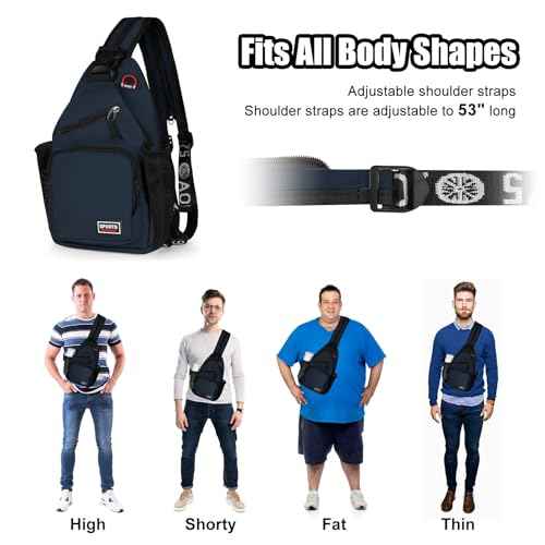 Convertible Sling Bag Crossbody Backpack with Headphone Jack Small Shoulder Chest Bag Casual Daypack for Women Men