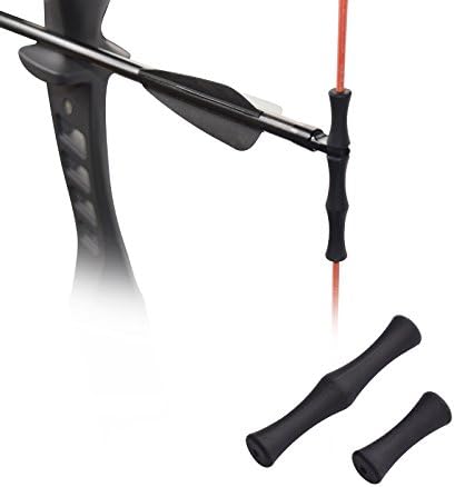 Archery Bowstring Finger Saver Quick Shot Finger Guard for Hunting or Bowfishing Black Non Glove