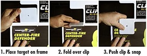 Clip & Shoot Indoor Gun Range Shooting Target Holder Hanger (3 Pack)
