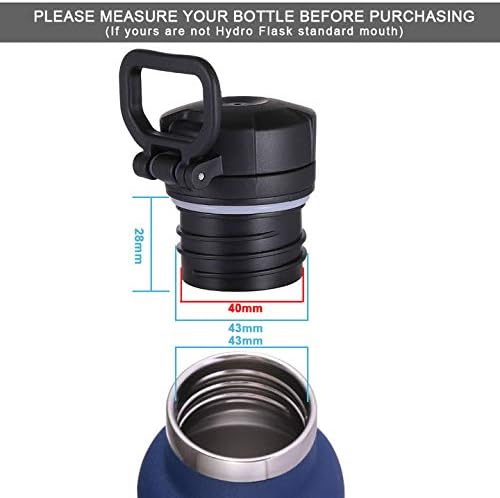 Flip Top Lid Replacement Cap for Insulated Water Bottles | 12-24 Oz | Portable