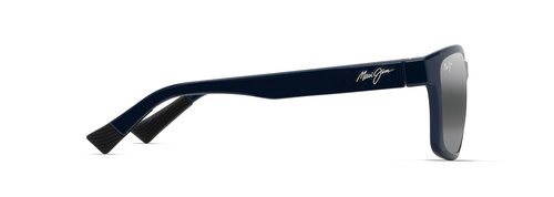 Maui Jim Lehiwa AF Square Sunglasses, Shiny Blue/Neutral Grey Polarized, Large