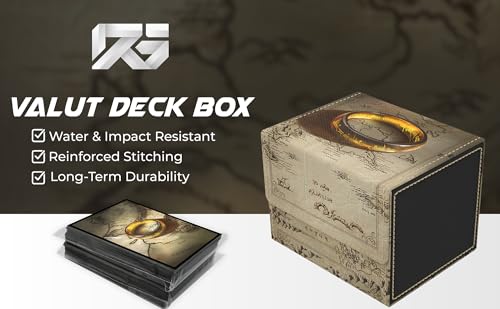 Hand-Drawn TCG Deck Box for Magic the Gathering & Lorecan Cards - The Ring Variation