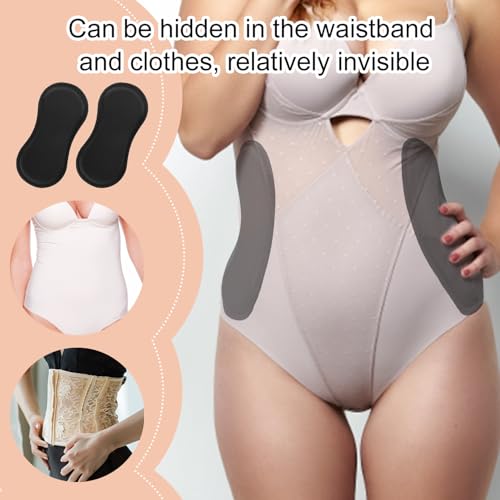 2pcs Abdominal Side Compression Boards, 11.81x5.51x0.47in Sponge Material Lipo Foam Lateral Protectors for Post Surgery Recovery Waist Filling Skin Anti-Sagging(Black)