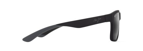 Maui Jim The Flats Rectangle Sunglasses, Matte Black W/Grey/Neutral Grey Polarized, Large