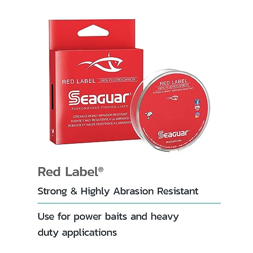 Seaguar Red Label 100% Fluorocarbon Fishing Line 17lbs, 200yds Break Strength/Length - 17RM200