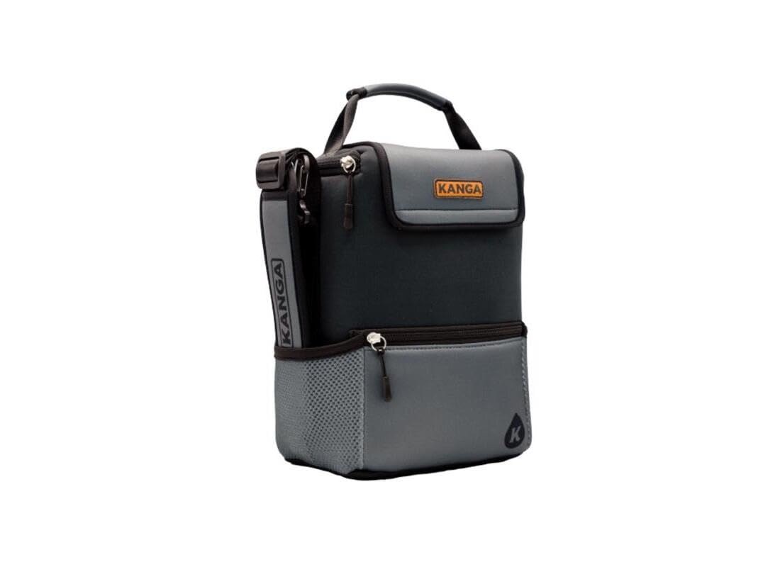 Kanga Insulated Cooler Bag - Soft Cooler Bag - 6 or 12 Can Beer and Seltzer Drink Cooler - Insulated Leak Proof and Durability Tested - Kanga Pouch Cooler (Midnight)
