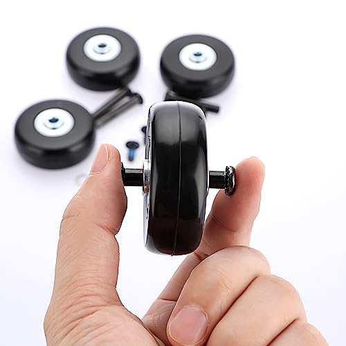 OwnMy 45mm x 18mm Luggage Wheels Replacement Kit Set of 4 - Suitcase Casters