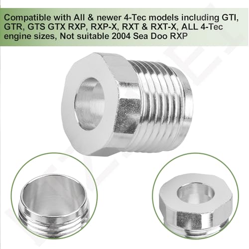White Aluminum Steering Reverse Cable Lock Nut Kit for Sea-Doo Watercraft