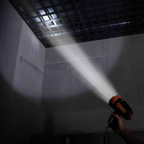 EverBrite Powerful Rechargeable Spotlight, 500lm LED Flashlight with Adjustable Stand, Perfect for Outdoor, Work, Emergency