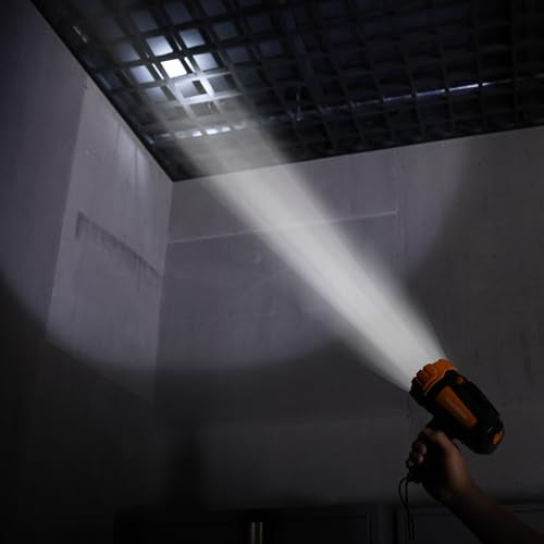 EverBrite Powerful Rechargeable Spotlight, 500lm LED Flashlight with Adjustable Stand, Perfect for Outdoor, Work, Emergency