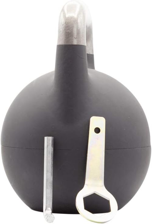 Kettlebell Kings Adjustable Competition Kettlebell - Adjustable Weight from 26 lb to 70 lb - Includes 7 Weight Plates for Strength Training at Home or Gym - Durable Steel Shell for Long-Lasting Use