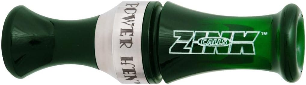 Zink Calls Power Hen 2 (PH-2) Polycarbonate Double Reed Durable Hunting Waterfowl Duck Game Call, Mallard Green