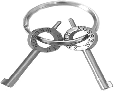 Smith & Wesson Handcuff Key - Compatible with Models 100, 300, 1850, 1900 + Key Ring
