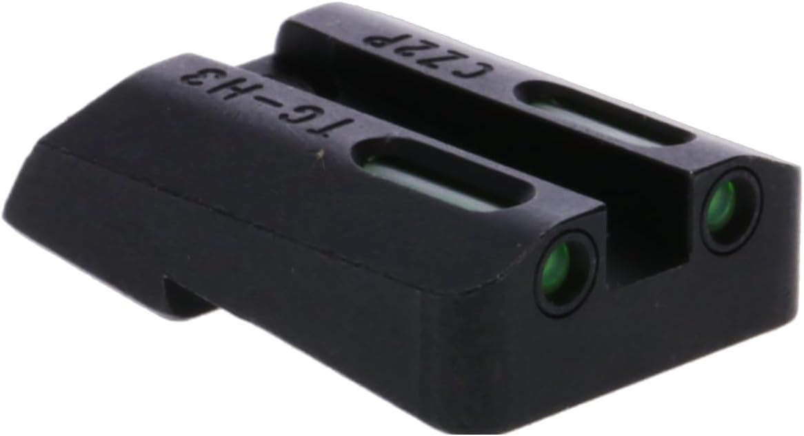 TRUGLO TFX Handgun Sight | Durable Shock-Resistant Compact Brightly Glowing Tritium & Fiber-Optic Xtreme Day/Night Sight for Handguns