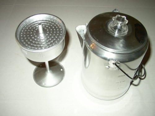 New 9 Cup Aluminum Coffee Pot Percolator Camp Camping Perc Coffeepot