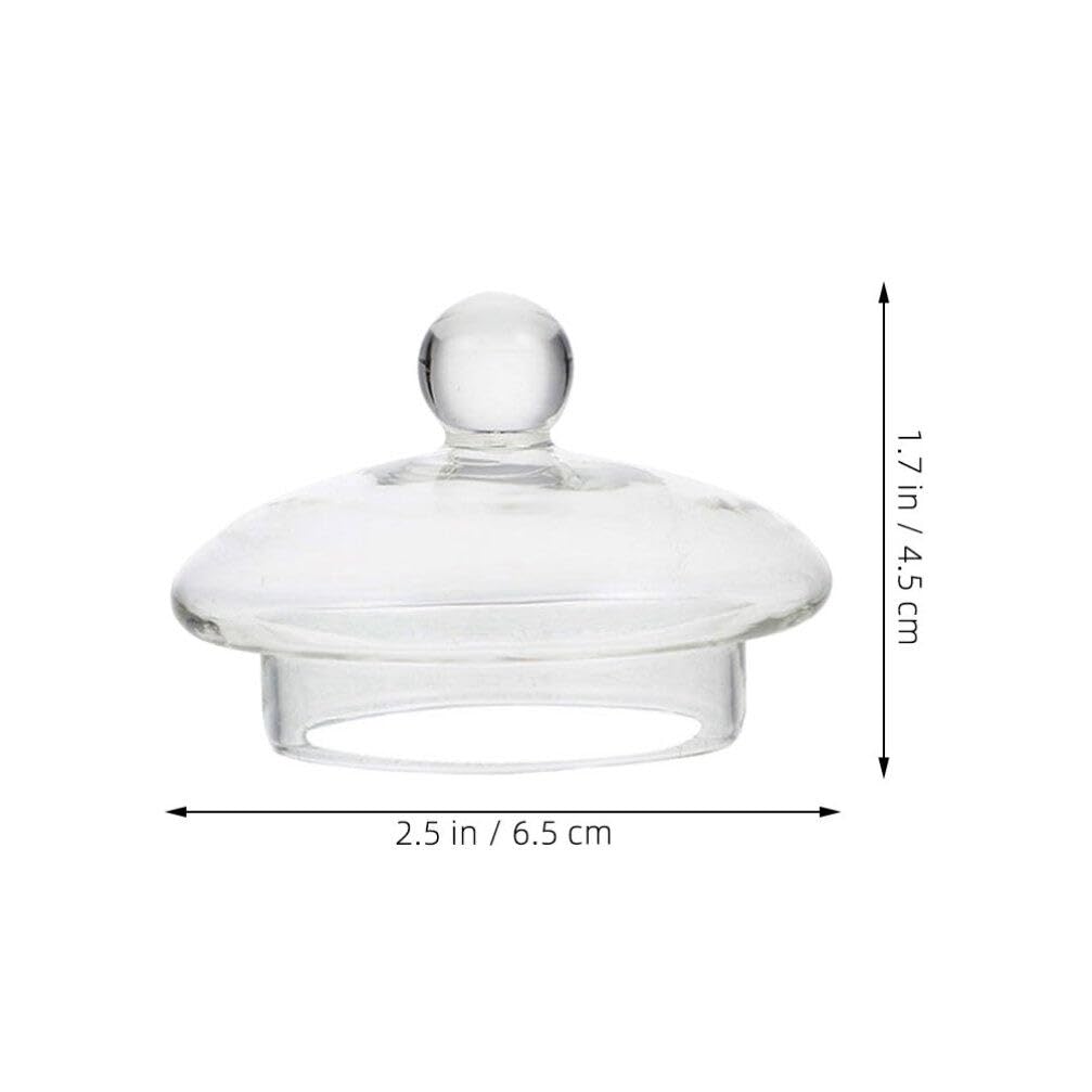 Kichvoe Replacement Glass Teapot Lid Cover for Teapots Easy to Use Teapot Accessory for Family Party and Camping