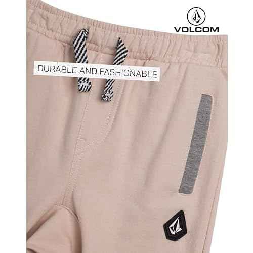 Volcom Boys Sweatsuit Set - 3 Piece French Terry Active Sweatshirt, Jogger Sweatpants and Hat - Boys Jogger Pants Set