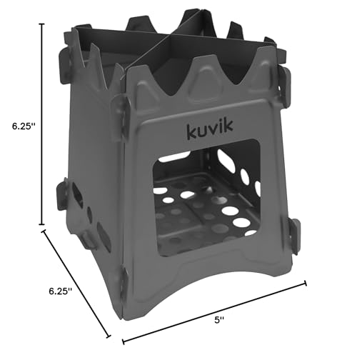 Kuvik Titanium Wood Stove & 650ml (22 oz) Titanium Pot Bundle