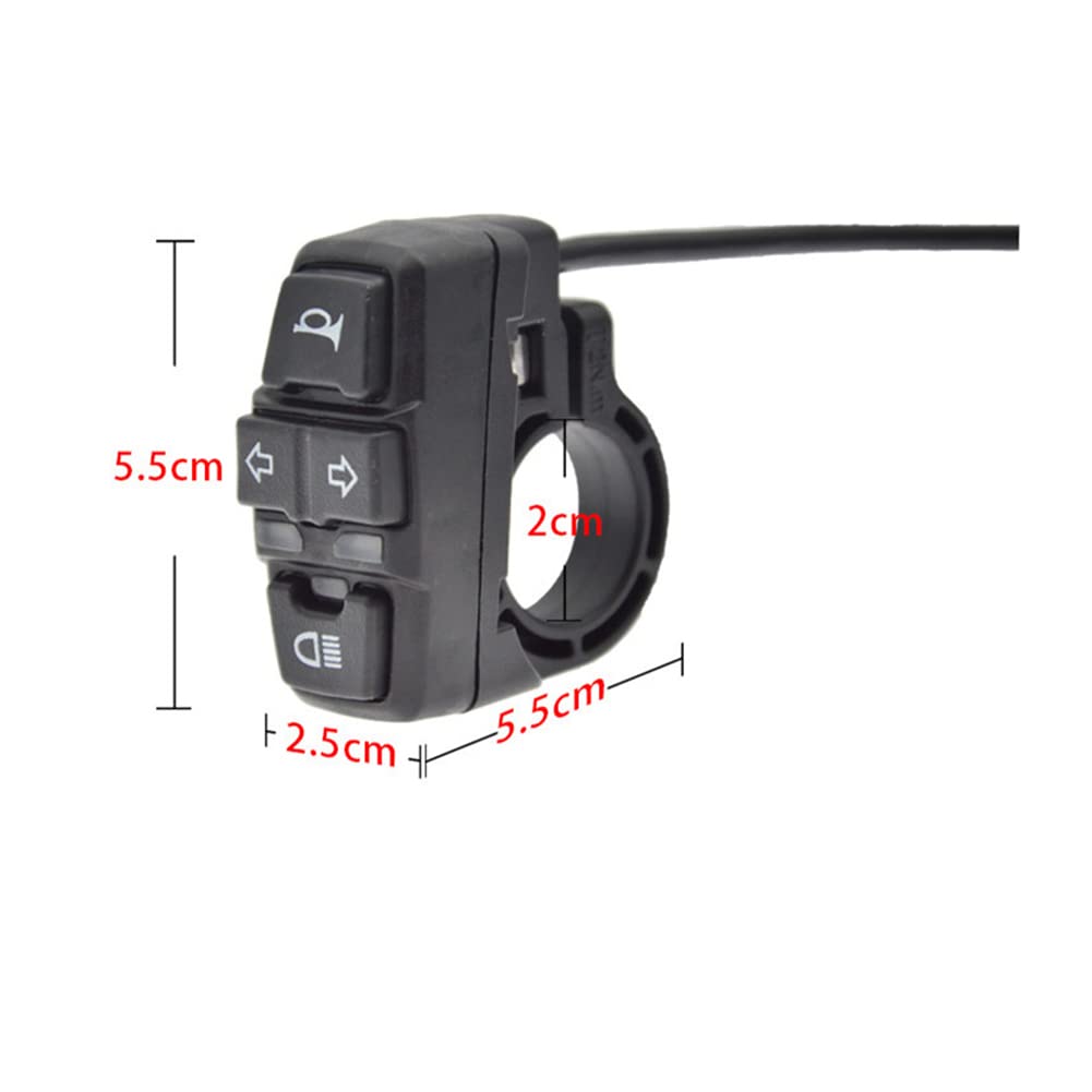 TEQIN Ebike Headlight and Tail Light Sets, 24V to 48V Front Rear Warning Lights Kit, LED Night Spotlight Cycling Modification Parts 24-48V
