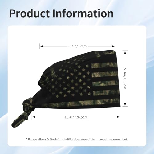 Adjustable Working Cap Breathable Unisex Women Men Elastic Bandage Tie Back Hats Scrub Nursing Doctor Surgeon Cap