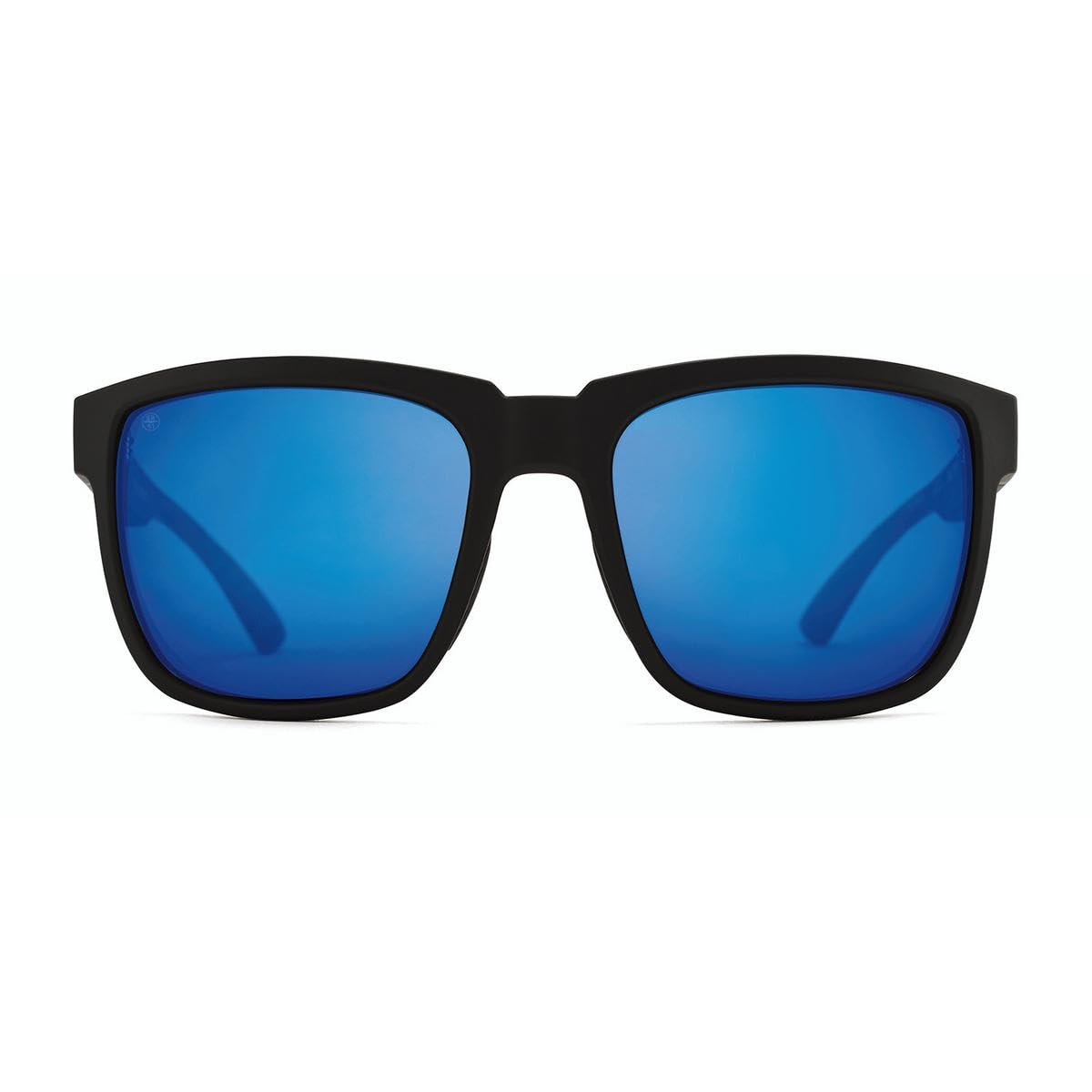 Kaenon Mens Salton Square Polarized Sunglasses (Matte Black, Pacific Blue Mirror)
