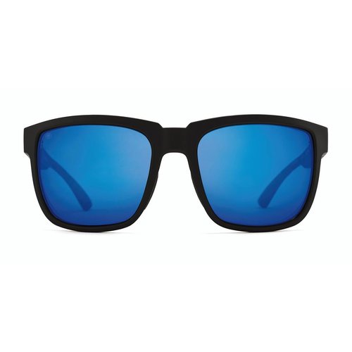 Kaenon Mens Salton Square Polarized Sunglasses (Matte Black, Pacific Blue Mirror)