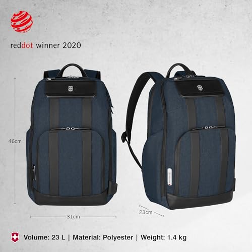 Victorinox Architecture Urban2 Deluxe Backpack - Melange Blue/Black