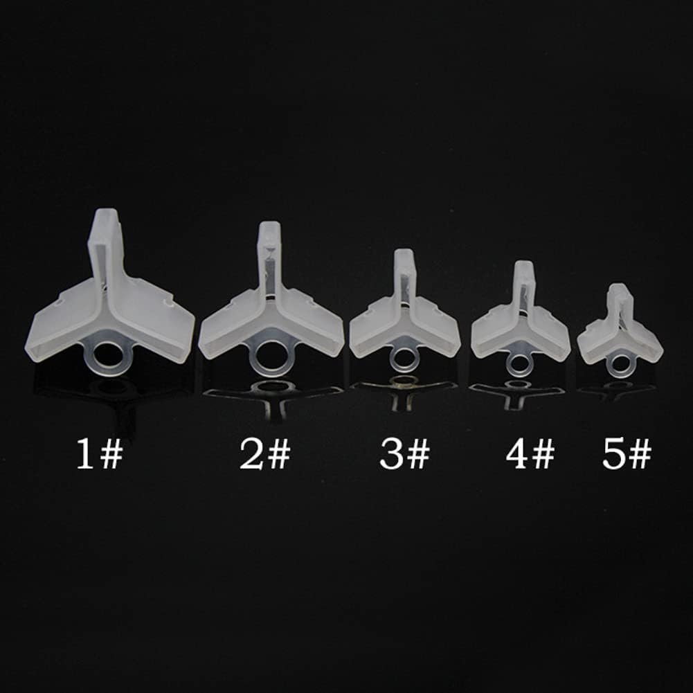 100 Pcs Transparent Fishing Hook Bonnets Fishing Treble Hook Protector Safety Cover Fishing Hook Safety Cap Protector