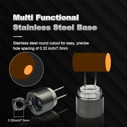 5-in-1 Windproof Torch Lighter,Adjustable Jet Flame with Punch,Holder & Draw Enhancer Tool,Refillable Butane Lighter for Camping, BBQ, Candles & Outdoor (Butane Not Included) Gift Set