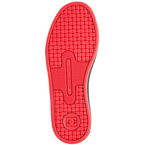 DC womens Court Graffik Skate Shoe, Black/Hot Pink, 6 US