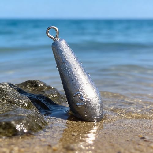 3/4 Ounce Drop Shot Fishing Weights - 10pcs Teardrop Sinkers for Bass Fishing