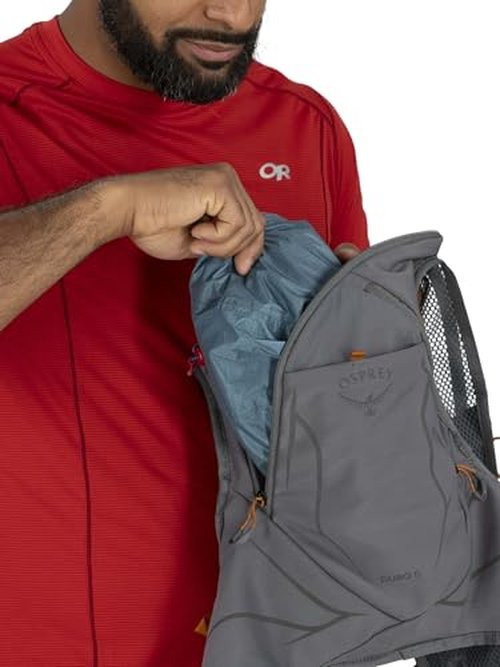 Osprey Duro 6L Men's Running Hydration Vest with Hydraulics Reservoir, Phantom Grey/Toffee Orange, Large