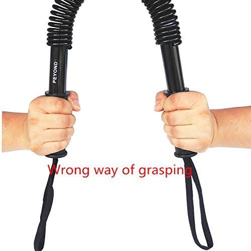Power Twister Bar-Arm,Shoulder Builder Spring Exercise, Chest and Bicep Blaster