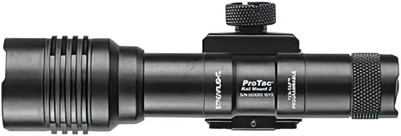 Streamlight 88059 ProTac Rail Mount 2 625-Lumen Weapon Light with CR123A Batteries and Remote Pressure Switch, Tail Switch, Clips, Black, Box