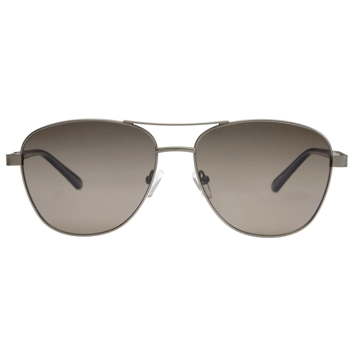KIRKLAND Unisex Aviator KS17 M50 Satin Gunmetal Smoke Grey Polarized Sunglasses