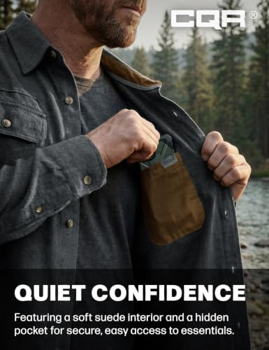 Men's Flannel Shirt - All Cotton Button Down, Long Sleeve, Brushed Warm Casual Plaid, Grey Large Tall Variation
