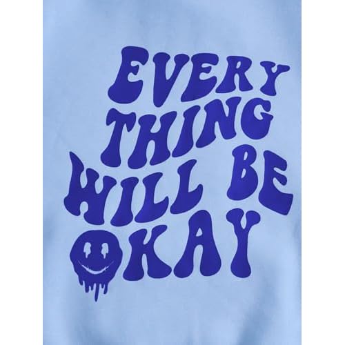 SOLY HUX Women's Oversized Sweatshirt Graphic Hoodies Casual Long Sleeve Loose Pullover Tops with Kangaroo Pocket