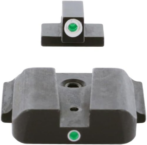 AMERIGLO i-Dot Sight Set, Compatible with Smith & Wesson M&P (Excludes .22, 380, Shield, EZ, Pro, C.O.R.E and Equalizer) | Front & Rear Night Sights with Green Tritium Lamps