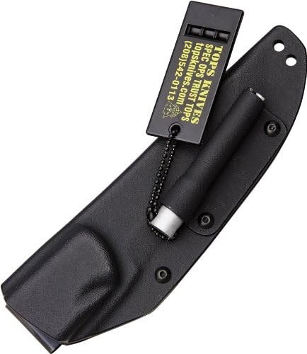 TOPS Knives B.O.B. Brothers of Bushcraft Knife w/Black Handle