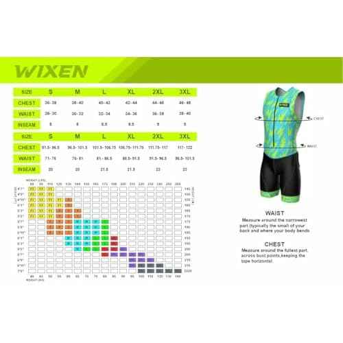 Wixen Men¡¯s Triathlon Suit ?Breathable & Padded Tri Suit for Swim, Bike & Run | Race Day Gear for Triathletes