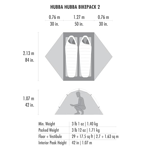 MSR Hubba Hubba Bikepack 2 Person Bikepacking Tent