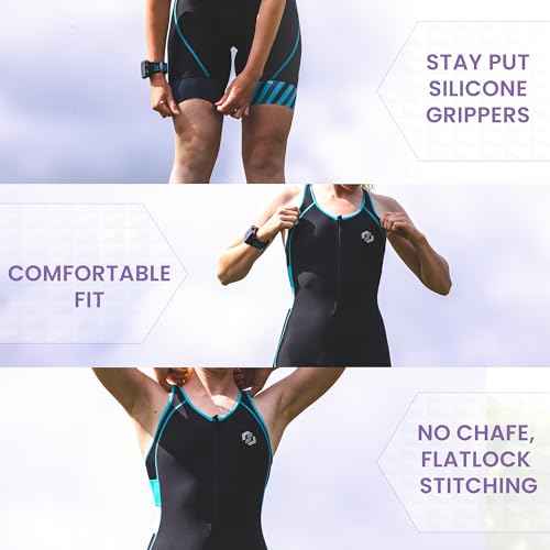 SLS3 Triathlon Suits Women - One Piece Tri Suit Women - Pro Womens Triathlon Suit - Premium Trisuit, No Shelf Bra