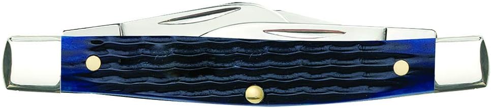 Case WR XX Pocket Knife Navy Blue Medium Stockman Item #2806 - (6344 SS) - Length Closed: 3 1/4 Inches