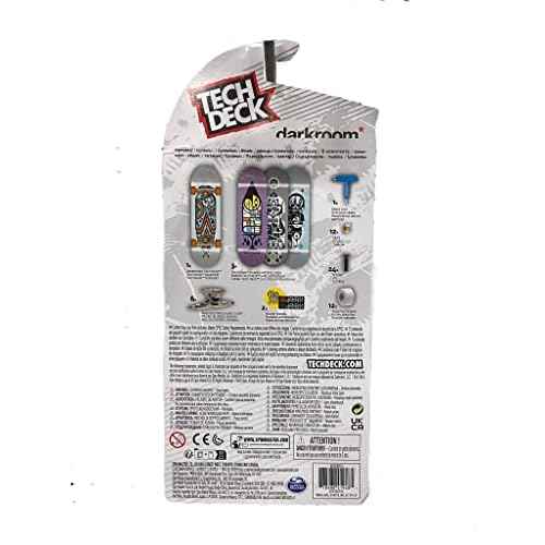 TECH DECK Sk8shop Bonus Pack Mini Finger Skateboard Multi Pack 2022 Series (Darkroom (4 Pack))