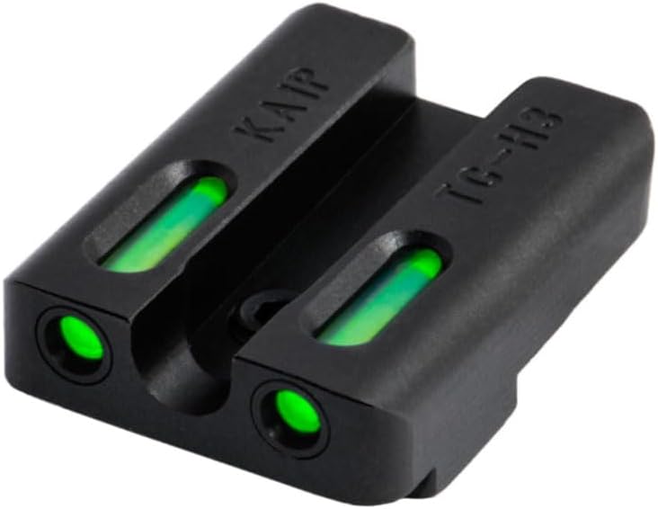 Truglo TFX PRO Night Sight for Handguns - Glowing Tritium & Fiber Optic, Compact & Durable