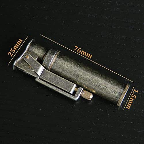 Kerosene Trench Lighter Vintage Metal Portable Refillable Lighter Bronze