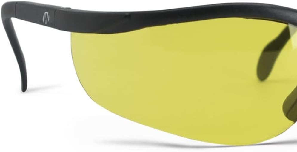 Walker's Sport High-Grade Polycarbonate Lenses Half Frame Soft Rubber Nose Piece Adjustable Safety Shooting Glasses