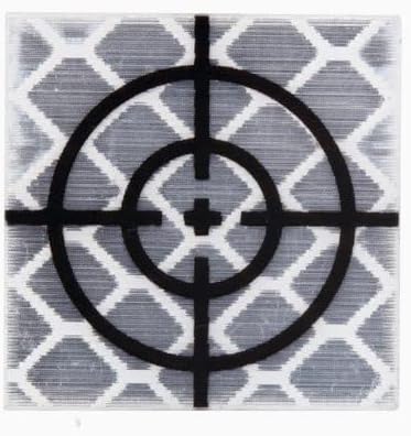 AdirPro N Style 50X50 MM Reflective Adhesive Target Sheets for Total Stations - Ideal for Back Sights, Check Shots, Elevation & Monitoring (Pack of 10)