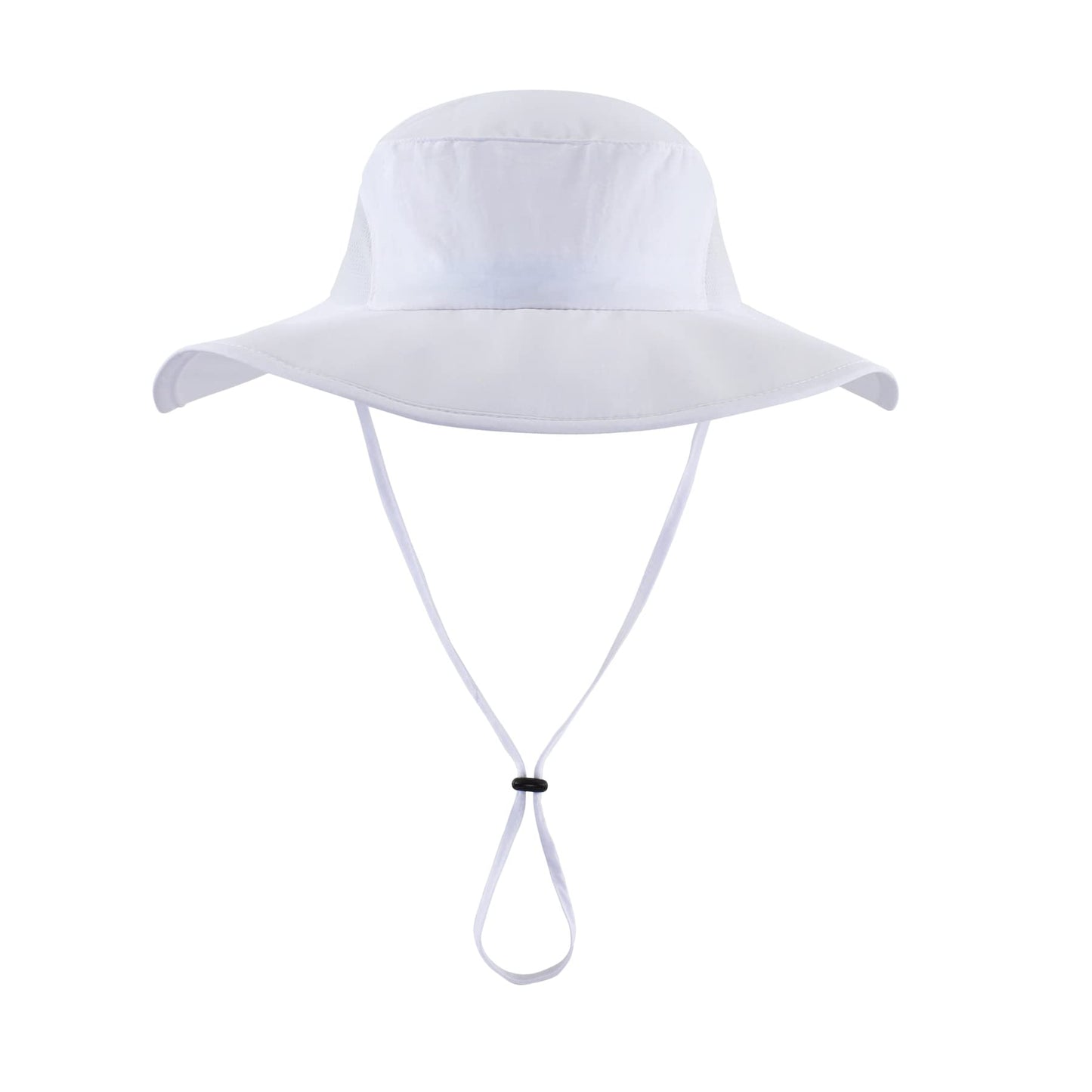 Home Prefer Outdoor Mens UPF50+ Sun Hat Wide Brim Fishing Hat with Neck Flap (White)