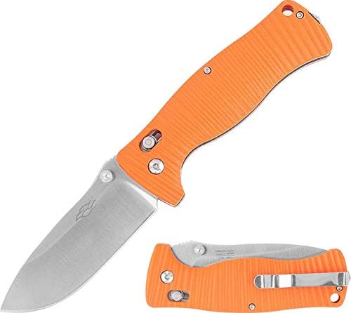 Ganzo G720-GR Tactical Folding Knife Window Breaker 440C Blade Army Green G10 Handle w/Paper Box & Draw String Bag G720